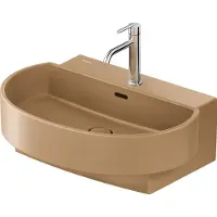 Duravit Lavabos Balcoon, plage de robinetterie, 1 trou de robinetterie, avec trop-plein, avec robinetterie (480 mm, 650 mm)