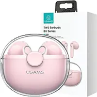 Usams Casque Bluetooth 5.1 Tws Buseries Wireless Pink/Pink Bhubu04