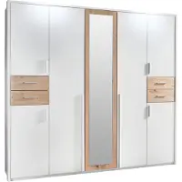 Wimex Armoire Vegas pour chambre à coucher, finition au choix : blanc / chêne Artisan