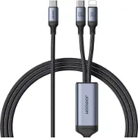 JOYROOM Cable Speedy Series S-A21 2W1 Usb-C - Usb-C / Lightning 100W 1.5M - Czarny