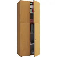 VCM Armoire en bois Armoire pour enfants Armoire Lona Portes battantes Armoire en bois Armoire pour enfants Armoire Lona Portes battantes
