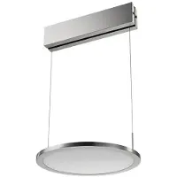 Sonstiges 7065032 Lampe suspendue PLATE 1R LED couleur inox anodisé