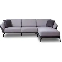 Xl Moebel Gmbh Weiß-Graues L-Form Wohnzimmer Stoffsofa Designer Ecksofa Textil Möbel