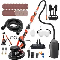 Vevor Ponceuse Girafe 1150 W Ponceuse Mur et Plafond avec Aspirateur pour Plaques Plâtre Cloisons Sèches Plaquiste