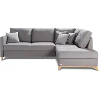AEA Ecksofa Stoff L-Form Bettfunktion Couch Design Polster Textil Eck Bettkasten
