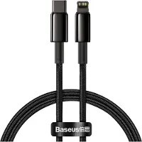 Baseus Câble Usb-C Do Lightning Tungsten Gold, 20W, 5A, Pd, 1M (Czarny)