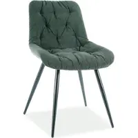 Feldmann-Wohnen Lot de 6 chaises de salle à manger et de cuisine Praga, vert