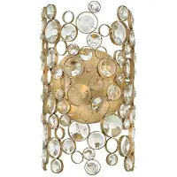 Elstead Lighting Anya Applique E14 double feuille d'argent (E14)