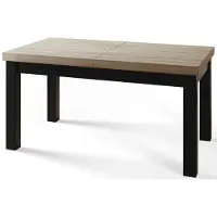 Alpi Möbel Table à manger rectangulaire extensible – Moderne table de salon, table de cuisine et table à manger – Table avec pieds en bois, construction stable, dimensions de 160 – 210 cm – Couleur Sonoma