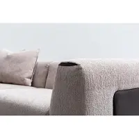 AEA Canapé moderne cinq places trois places d'angle en tissu