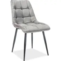 Feldmann-Wohnen Ensemble de 2 chaises de salle à manger et de cuisine, gris chic