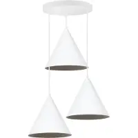 Light11 HOME Lampe à suspendre Soho blanc 3-flamme 25cm E27