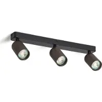 LEDKIA Applique Murale Aluminium Breixo 3 Spots Bronze