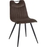 Feldmann-Wohnen Lot de 6 chaises de salle à manger et de cuisine Orfe, marron
