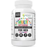 Wish Pharmaceutical Multivitamin for Men + Prebiotic, 120 gélules