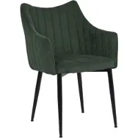 Feldmann-Wohnen Ensemble de 4 chaises de salle à manger et de cuisine Monte, vert