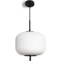 LEDKIA Suspension Métal Et Verre Beca Noir