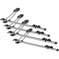 VDP 4x porte-vélos de toit universels pour voiture - Roma - porte-vélos de toit pour voiture - verrouillable - pour 4 vélos