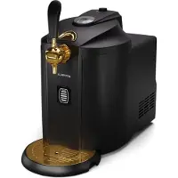 Klarstein Tireuse à Bière 5 L - Machine à bière pression avec refroidissement ultra rapide, température réglable, système CO², écran LCD, noir-or