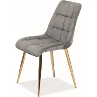 Feldmann-Wohnen Ensemble de 2 chaises de salle à manger et de cuisine, gris chic
