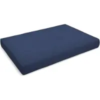 Pokar Coussin pour palette Coussins de palette avec housse amovible Canapé de palette, Taille:Coussin d'assise 120 x 80, Couleur:Bleu foncé