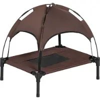 PawHut Panier à chien avec abri D04-057CF - A
