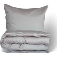 MULTITEX Linge de lit, satin de coton, exclusif, avec passepoil, uni 160x200 42 Gris clair