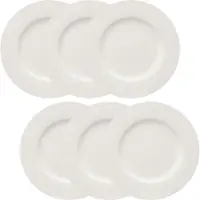Vivo by Villeroy & Boch vivo - Villeroy & Boch Group Set d'avantages 6 pièces Basic White Assiette plate Premium Porcelain blanc 1952772610