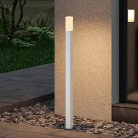 Doporro Lampe LED sur Pied Extérieure 3W avec LED Lampe Jardin Étanche IP65 3000K Light Extérieure Blanc 80cm Design Deus Lumina