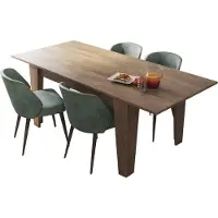 Dmora Salmour - Table Extensible, 200x88x78h cm Noyer Marron, Extensible