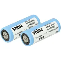 VHBW 2x Batterie compatible avec Braun Dual Epilator 5377 rasoir tondeuse électrique (1300mAh, 3,7V, Li-ion)