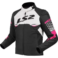 Ls2 Textil Veste LS2 "Apex" pour femmes, Matière : 600D Po Taille S, noir / blanc