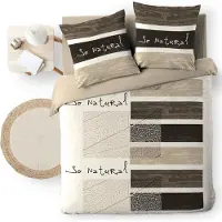 Douceur d'intérieur Parure de lit - - SO NATURAL - Coton - Beige