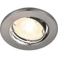 Nordlux Canis 6500 Lot de 3 LED encastrables GU10 3x4.9W dimmable blanc lumière du jour Nickel 49390155 (GU10)