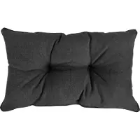 Pokar Loungekissen Coussin d'assise Coussin pour chaise, Couleur:Anthracite, Taille:Coussin de dossier 70x40