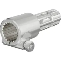 Wiltec Manchon de Prise de force Cardan - Longueur 175 mm - Raccord logement 1 3/4" 20D - Raccord sortie 8-32x38x6 - Ø 46 mm/37,95 mm - Arbre cannelé de tracteur