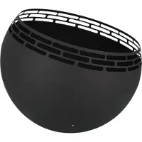 Esschert Design Foyer boule rayé noir