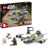 LEGO Star Wars Le chasseur N-1 de Mando et Grogu, Jeu de construction 4 ans, The Mandalorian, 75410