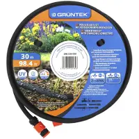 GRUNTEK Kit de tuyau alvéolé , 30 m, noir