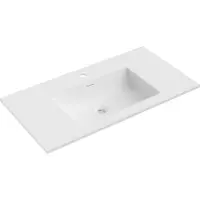 Mexen Otis lavabo encastré dans le plan de travail 91 x 46,5 cm, blanc mat - 25189001