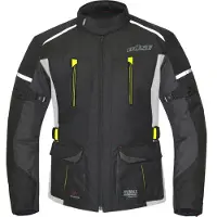 Büse Blouson moto textile Rider pour femme noir et jaune - Confort et protection pour les motardes 48