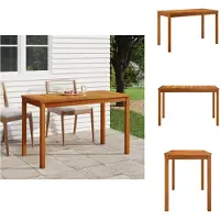 vidaXL Table de jardin 110x55x67 cm Bois massif Acacia - Tables de jardin