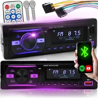 Retoo Autoradio Bluetooth Télécommande mains libres 1 DIN Lecteur MP3 2 USB Lecture de musique Chargement Radio FM Tuner MP3 AUX RDS MicroSD 4x60W RGB