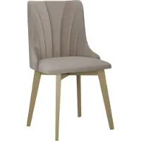 Mirjan 24 Chaise de salle à manger rembourrée AFTON 10 - chêne Sonoma / beige