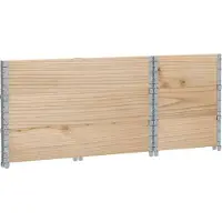 vidaXL Rehausses pour palettes 3 pièces 100 x 50 cm Bois massif Pin