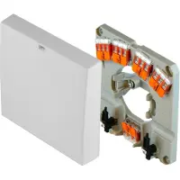 POLLMANN Boîte de raccordement pour cuisinière WAGO Bornes, câble de cuisinière, blanc