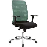Topstar AP39TW2MT0CX5 Siège de bureau pivotant « Airpoint II », noir / vert menthe