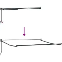 vidaXL Store extensible jaune et orange 350 x 250 x 165 cm