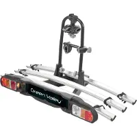 Aurilis eBike Porte-vélos pour attelage de remorque Porte-vélos arrière - Back 3 - Porte-vélos e-Bike pour 3 vélos - 60kg de charge -