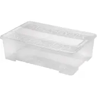 Heidrun Texbox en plastique transparent - 28L - L 57 x l 38 x H 17 cm